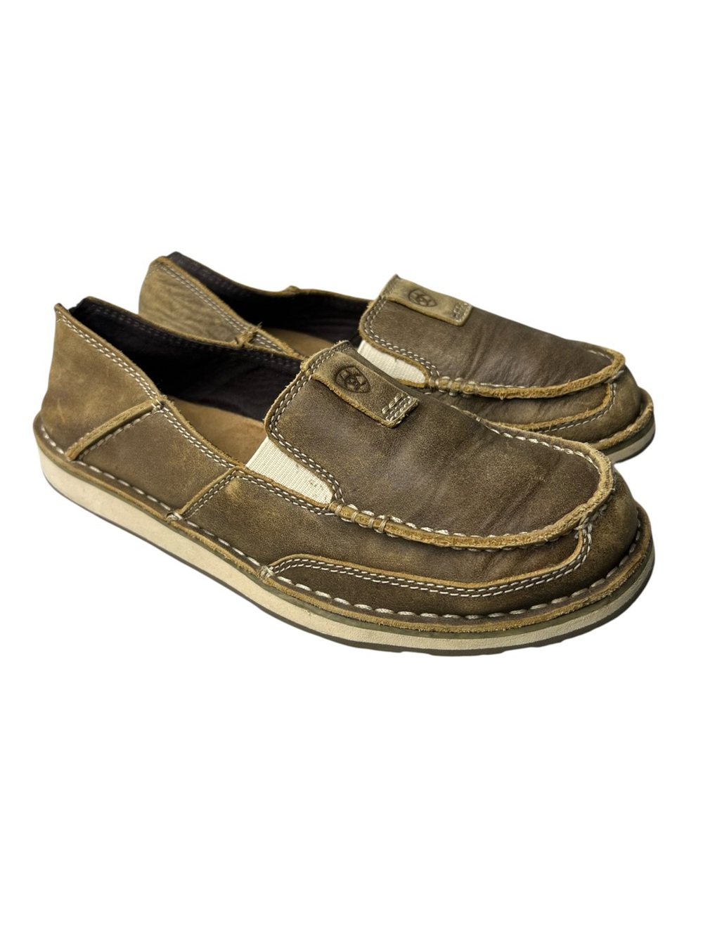 Ariat Cruisers Women’s Size 7.5 Brown Leather Slip On Loafers